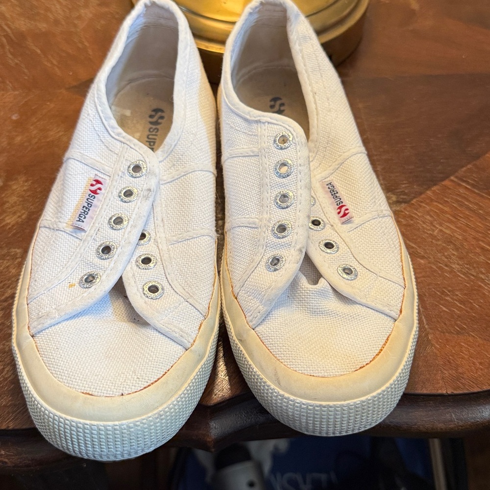 Superga White Canvas Sneakers